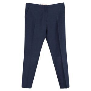 Marni Straight Leg Trousers in Blue Wool